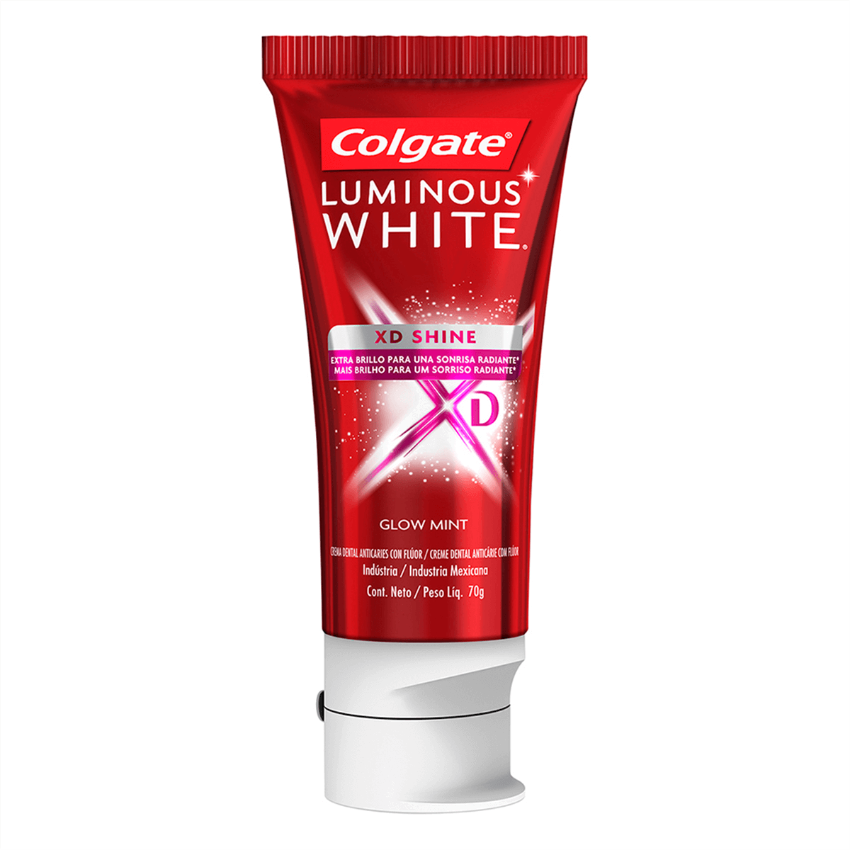Creme Dental Colgate Luminous White XD Shine Glow Mint