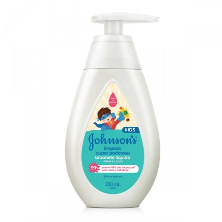 Sabonete Liquido Johnson's Limpeza Super Poderosa com 200ml