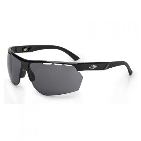 Óculos de sol mormaii thunder preto brilho lente cinza