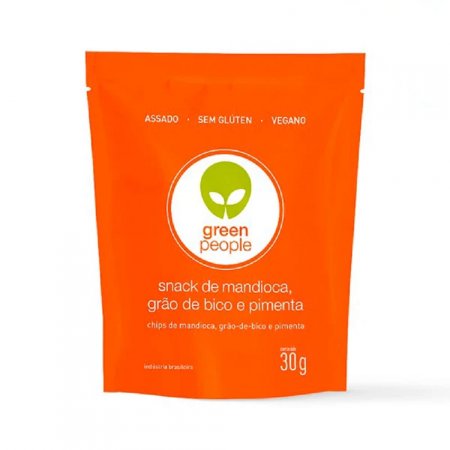 Snack de Mandioca Grão de bico Pimenta Vegan Greenpeople 30g