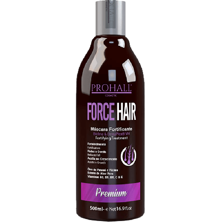 Prohall Cosmetic Force Hair - Máscara Fortificante Crescimento Acelerado 500ml