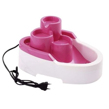 Bebedouro Fonte Bivolt Rosa para gatos Durapets - 2,5L