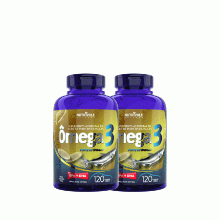 Ômega 3 Oil 120 Capsulas 1000 Mg 2 Unidades - Linduras