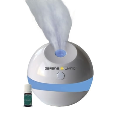 Difusor de Aromas USB Serene Living + Essência Citronela