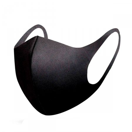 Máscara de Proteção Ideal Adulto Preta Neoprene com 3 unidades