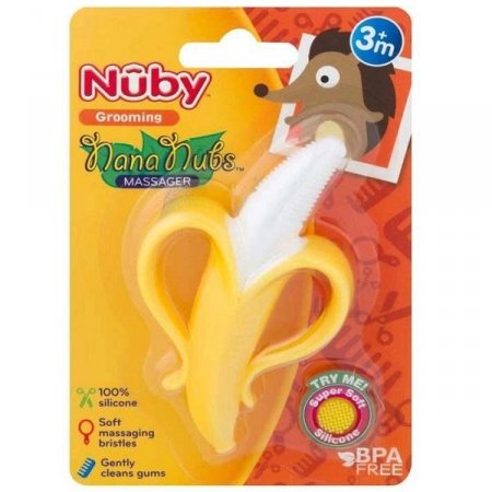 Mordedor Massageador Dental para Bebe Banana NUBY