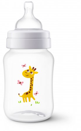 Mamadeira Anti-Cólica Clássica Girafa 260ml Avent - SCF821/12