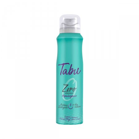 Desodorante Aerossol Tabu Zero Alumínio com 150ml