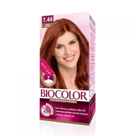 Tinta de Cabelo Biocolor Mini Kit Cobre Intenso 7.44