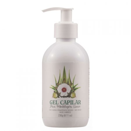 Gel Modelador Capilar Multi Vegetal Natural com Aloe, Hibisco e Jojoba 230g