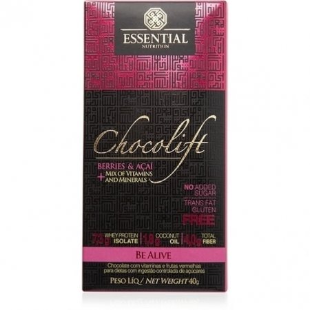 Chocolift Be Alive Berries e Açaí 40g - Essential Nutrition