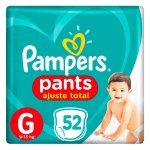 Fralda Pampers Pants Ajuste Total G com 52 Unidades