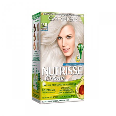 Tintura Permanente Nutrisse Creme 12.11 Louro Claríssimo Muito Acinzentado
