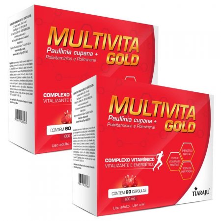 KIT 2X Multivita GOLD 600mg 60 cápsulas - Tiaraju