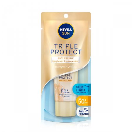 Protetor Facial Nivea Sun Triple Protect Antissinais FPS50 com 40ml