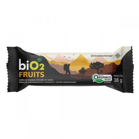 Barra de Frutas biO2 Fruits Sabor Banana e Cacau com 38g