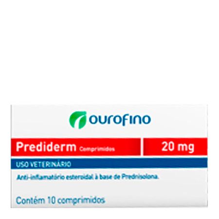 PREDIDERM COMPRIMIDOS 20mg - cx c/ 10 comprimidos