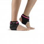 Tornozeleira Hidrolight Cross Training Ajustável Rosa Preta Par