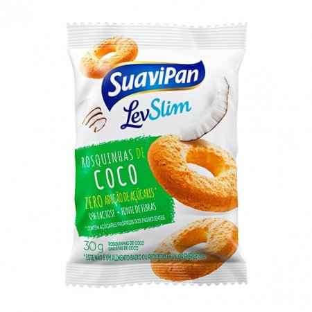 Rosquinha de Coco sem Açúcar 30g - Suavipan