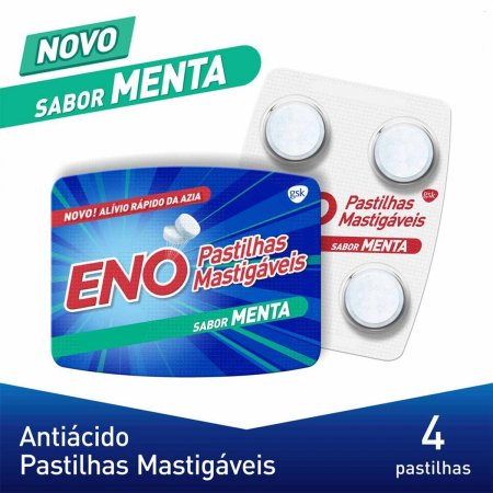 Pastilha Mastigável Eno Menta com 4 unidades