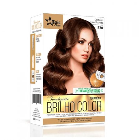 Tonalizante Castanho Claro Dourado 530 Magic Color