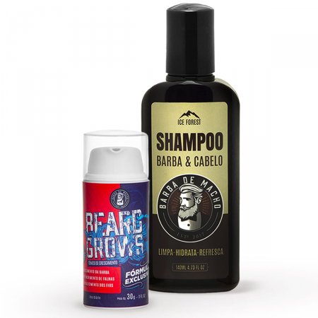 Shampoo Para Barba Limpa Refresca E Hidrata + Tonico