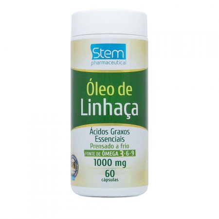 Óleo de Linhaça 1000mg 60 Cápsulas Stem