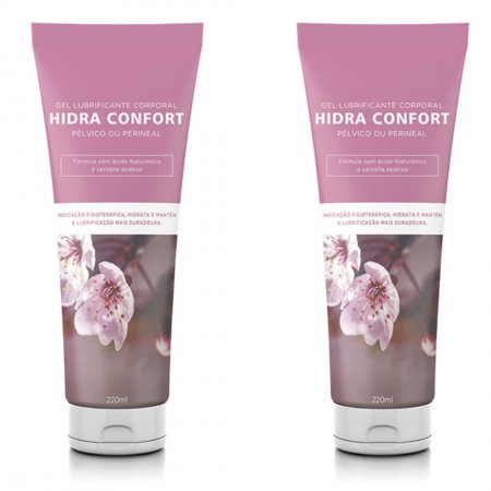 Combo 2x Hidra Confort Lubrificante Hidratante Ìntimo Feminino 220ml
