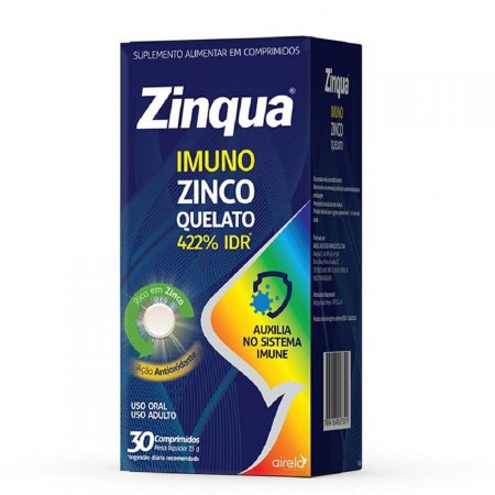 Zinco (ZIinqua)  Airela 29,56MG C/ 30 CPR