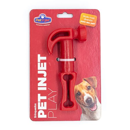 Brinquedo Pet Play Martelo para Cães - Pet Injet Brinquedo Pet Play Martelo para Cães Vermelho - Pet Injet