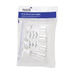 Kit Frascos para Viagem Needs com 2 Frascos de Tampa com Rosca + 2 Frascos de Tampa Pump de 80ml cada