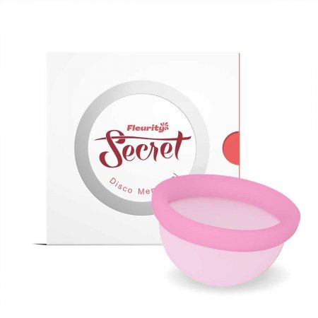 Disco Menstrual Fleurity Secret Rosa com 1 Unidade