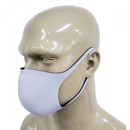 Kit 3 Máscaras De Proteção Neoprene - Anatômico Lavável Branco