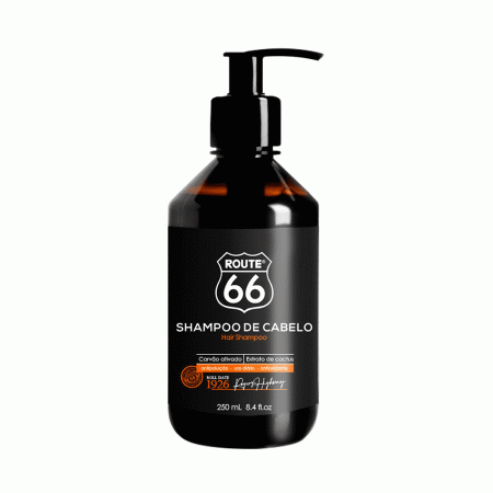 Shampoo Carvão Ativado Route 66 Viking 250mL