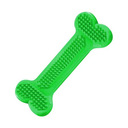 Osso Massageador Dental Flex Grande para Cães - Pet Injet Osso Massageador Dental Flex Verde Grande para Cães - Pet Injet