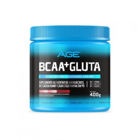 BCAA + GLUTAMINA (400g) - Morango - AGE