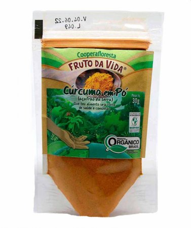 Cúrcuma em Pó (Açafrão Da Terra) Cooperafloresta 30g