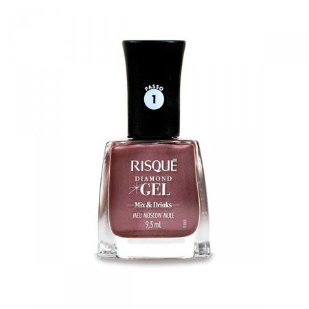 Esmalte Metálico Risqué Diamond Gel Meu Moscow Mule com 9,5ml