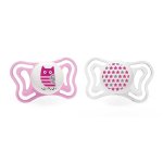 Chupeta Chicco Physio Forma Light 2 - 6 Meses Rosa com 2 unidades
