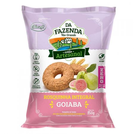 Rosquinhas de Goiaba Integral Biosoft 150g