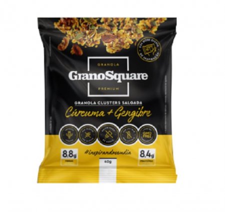 Granola Salgada Cúrcuma e Gengibre 40g Display 12 unidades