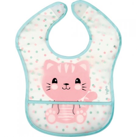 Babador Com Bolso Gatinho