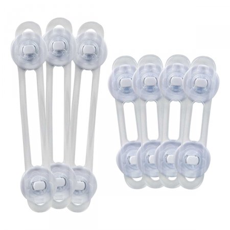 Kit Trava de Segurança Multiuso Flexível Buba Baby para Gavetas e Portas de Armário com 1 unidade