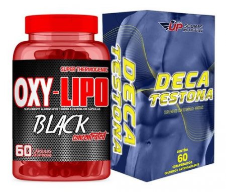 Kit Oxy-Lipo Black Concentrated 60 Cápsulas + Deca Testona 60 Cápculas Up Sports Nutrition