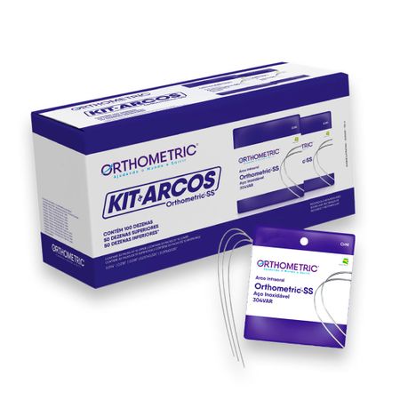 Kit Promocional Arcos de Aço Ss Mistos Redondos e Retangulares - Orthometric