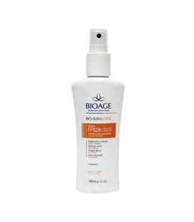 Protetor Solar Corpo Bioage Bio Sunblock Spray FPS 28 140ml
