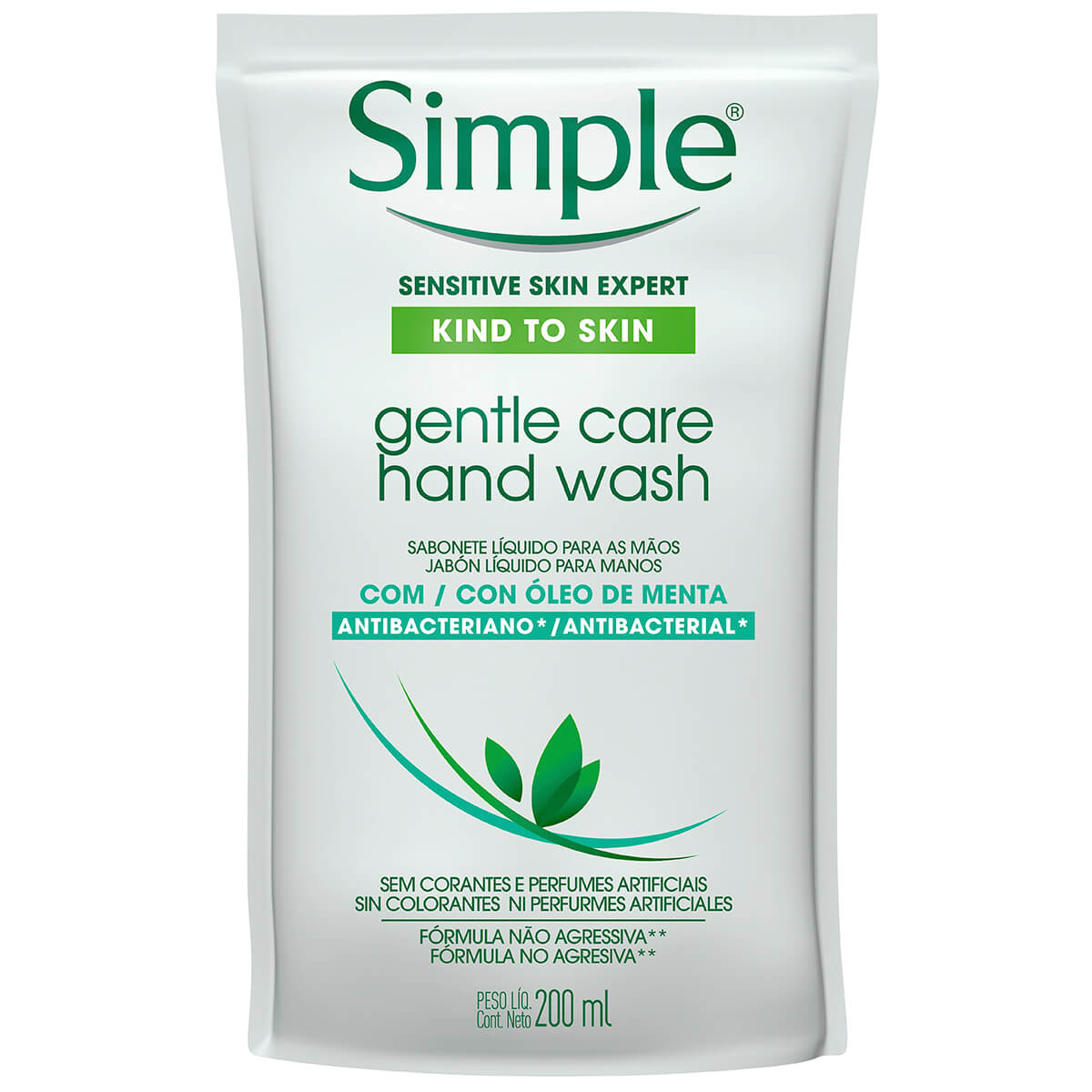 Sabonete Líquido Simple Antibacterial Refil
