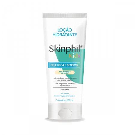 Loção Hidratante Skinphil Kids Manteiga de Karité Face e Corpo com 200ml