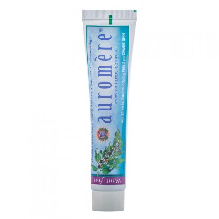 Pasta Dental Natural Auromère Ayurvédica Neem Orgânico e Peelu sem Menta 117g