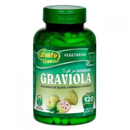 Graviola 500mg 120 Cápsulas Unilife